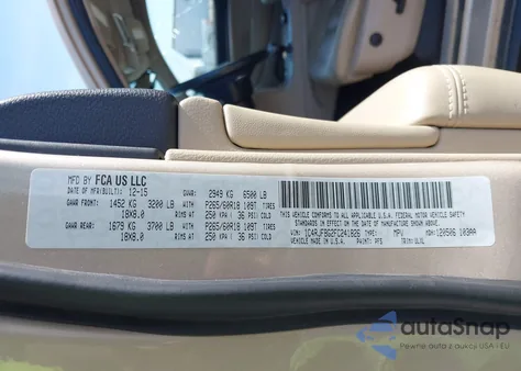 2015 Jeep Grand Cherokee Limited из США, поврежденный, VIN 1C4RJFBG2FC241826